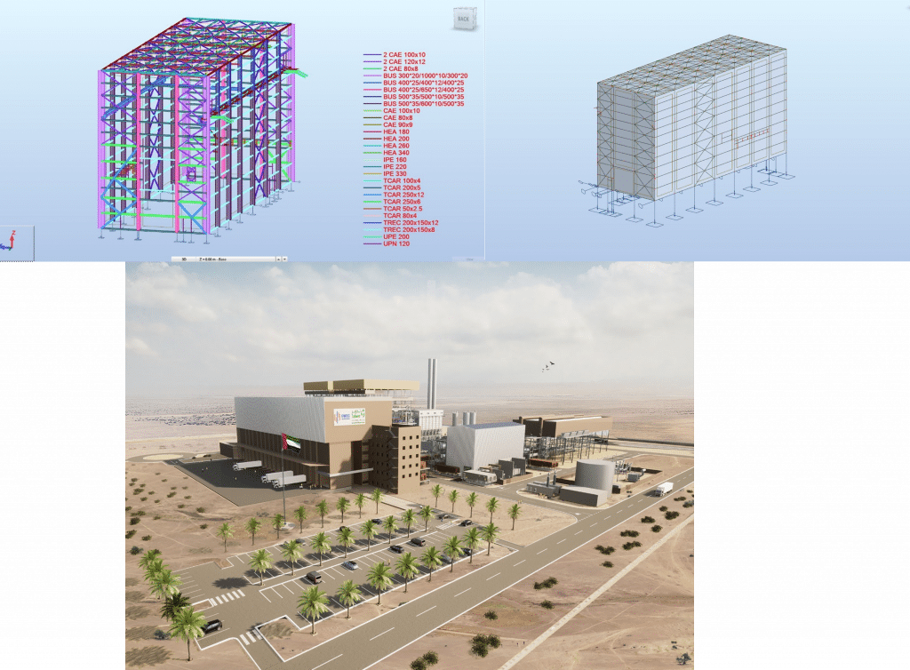 Turbine Building for the WTE factory – Abu Dhabi