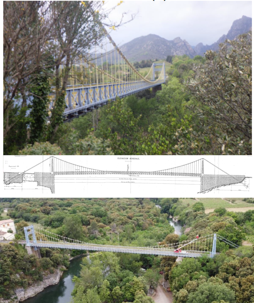 TARASSAC suspension Bridge - France